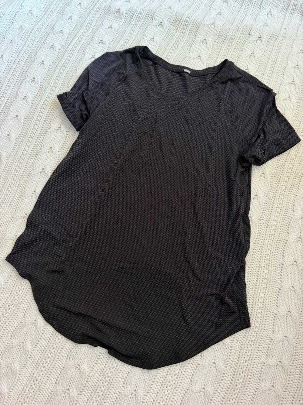 lululemon athletica Black Short Sleeve Performance Tee